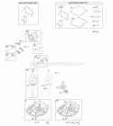 Camshaft Crankcase CoverSump Crankshaft Gasket Set - Engine Gasket Set - Valve PistonRingsConnecting Rod Diagram and Parts List for 10L802-0574-F2  Briggs and Stratton Engine